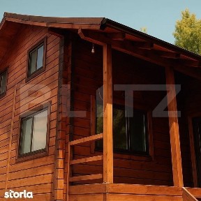 Cabana din lemn masiv, 100 mp utili, teren 3000 mp, Somesu Rece