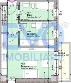 Apartament cu 1 camera, bloc nou, 43,34 mp, Comision 0%, zona Galata