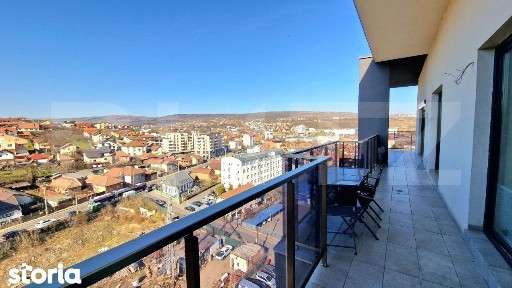 Penthouse cu 4 camere, 95 mp, 2 parcari subterane, panorama, zona Iris