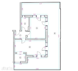 Apartament 2 camere, 52 mp, terasa 73 mp, zona Donath