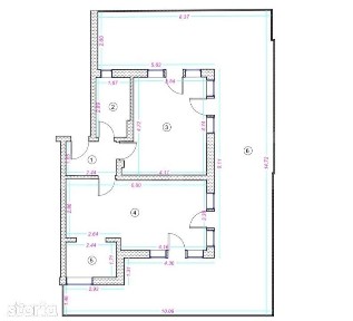 Apartament 2 camere, 52 mp, terasa 73 mp, zona Donath