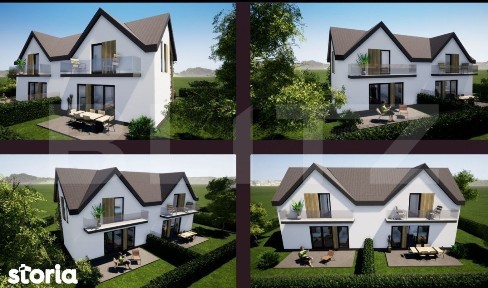 Casa tip duplex, 120 mp, intrare in Odoreu cartier rezidential