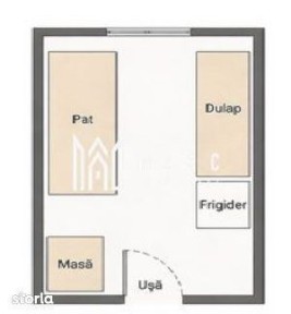 Cameră 11 mp | Baie comună | Etaj 4 | Disponibilă imediat | Cisnădie