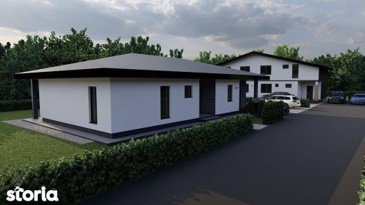 Casa noua cu 2 dormitoare, 2 bai si teren 515 mp, langa Baia Mare