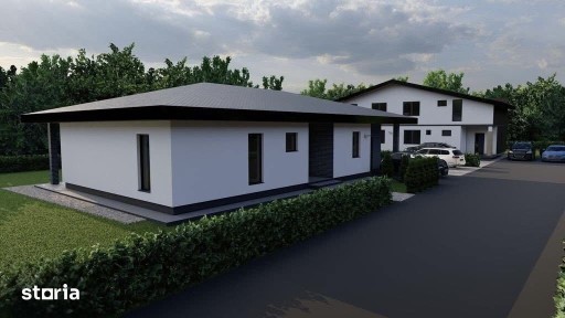 Casa noua cu 2 dormitoare, 2 bai si teren 515 mp, langa Baia Mare