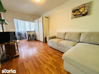 Garsoniera mobilata cu centrala proprie, zona Noua