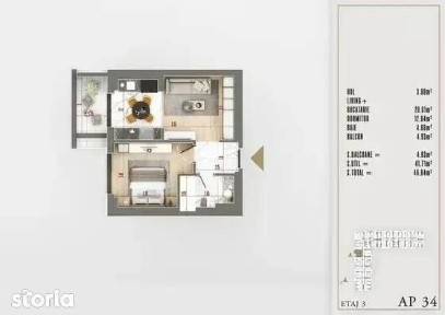 Apartament de 2 Camere | GATA DE MUTAT - Theodor Pallady