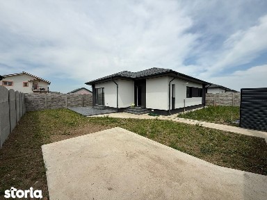 Casa pe parter cu 4 camere, incalzire in pardoseala, teren 400 mp
