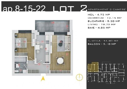 Apartament cu 2 camere decomandat, Parcare Gratuita! zona Pallady