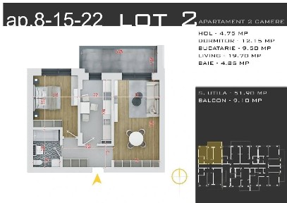 Apartament cu 2 camere decomandat, Parcare Gratuita! zona Pallady