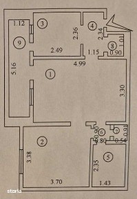 Apartament 2 camere Tiglina 2, Galati