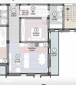 Apartament 2 camere - 62 mp utili - Et 1 - Mosnita - Oportunitate