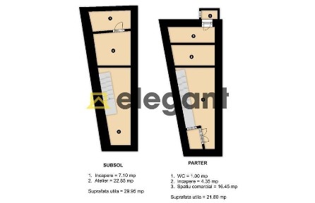 Cladire comerciala│S+P+2E+M│an 2007│101 mp│Centrala│Centrul