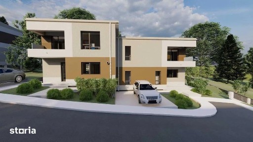 Proiect Nou! Casa Tip Duplex, 120 mp, grădină 245 mp, Floresti