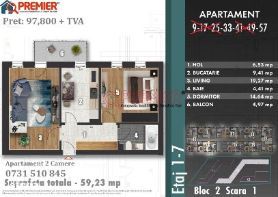 2 Camere | Bloc Nou P+8 | Rate la Dezvoltator | Metalurgiei