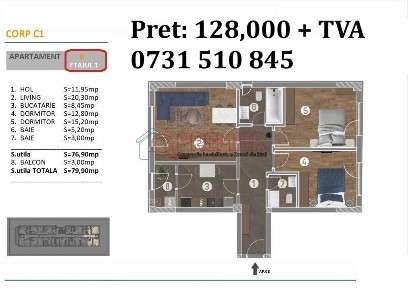 REDUCERE - 3 Camere Unic | Ansamblu Rezidențial | Drumul Binelui