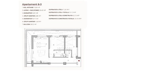 Apartament open space 3 camere 104.12 mp in ansamblu cu 0% Comision la