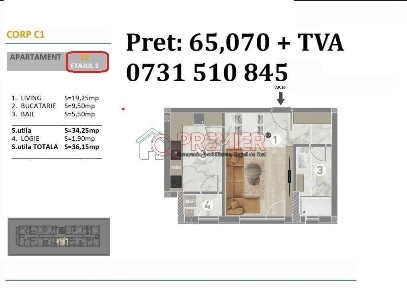 Garsoniera | Complex Nou | Reducere 1.000 € | Decembrie 2026