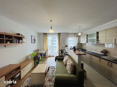 Apartament mobilat, etaj 2, loc de parcare - 48 mp + balcon -