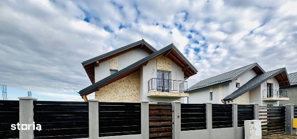 Casă individuală de vânzare Berceni, P+1 - 4 camere, La cheie - Asfalt