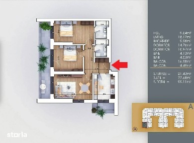 Apartament 3 Camere Metrou | Dezvoltator | Decomandat Finalizat
