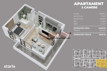 2 camere decomandat - Sos Oltenitei - Parc Laurentiu Raiciu
