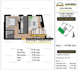 9 Vista Grigorescu - 0% Comision - 2 camere - 300 m de Metrou, 7