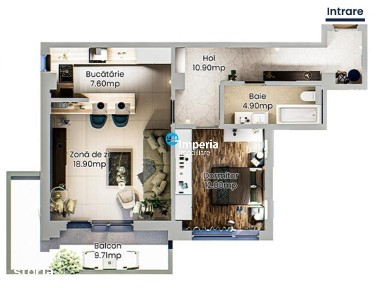 Apartament 2 camere premium, proiect EXCLUSIVIST