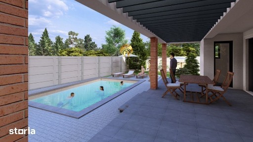 Vila in Bragadiru cu piscina, 450mp teren, LUX