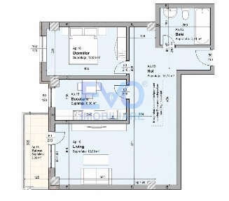Apartament cu 2 camere de vanzare, 63,22 mp, decomandat, zona Galata
