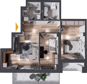 DIRECT DEZVOLTATOR- 3 camere etajul 2- suprafata 88,45 mp FARA COMISON