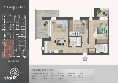 Apartament 3 Camere - 8 minute Metrou - Direct Dezvoltator