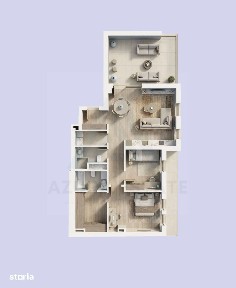 Apartament ultra premium 3 camere 2 bai etaj 1 zona Lacul lui Binder
