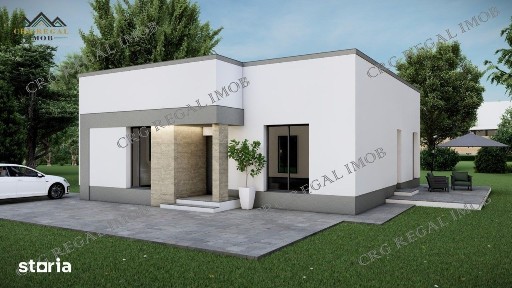 Casa 4 camere 2 bai Teren 500mp Strada Asfaltata Comuna Berceni Ilfov