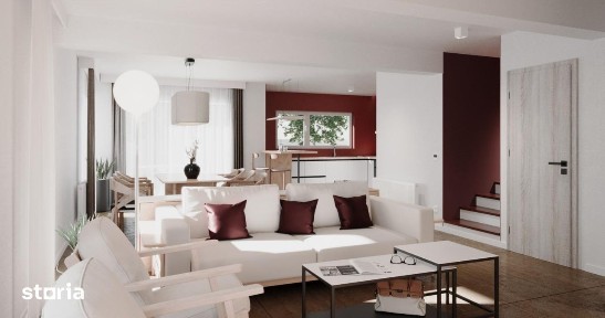 Casa nouă tip Duplex, 155 mp, 200 mp curte individuala- Odăile