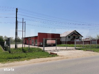 Spatiu comercial cu teren generos de 2.500 mp, la intrarea in Dragomir