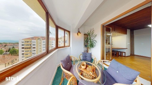 Ap decomandat, 4 camere, balcon, priveliste superba - M. Viteazu