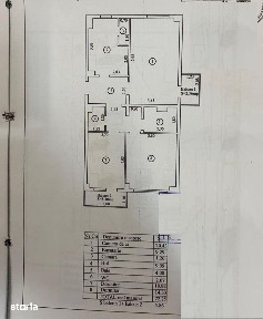 - Apartament 3 camere Calarasi 4, etaj 3. Suprafata 72mp.