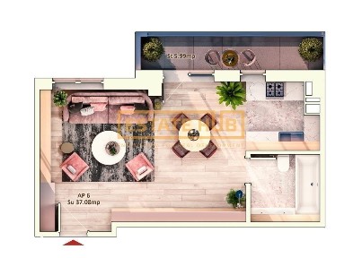 Apartament nou 1 camera | Str Dorobantilor | Comision 0%