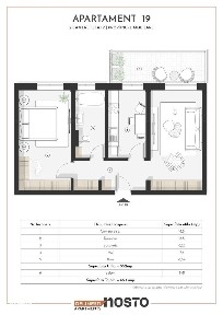 Apartament 2 camere STANDARD - CAMERE DECOMANDATE, BUCĂTĂRIE INCHISĂ