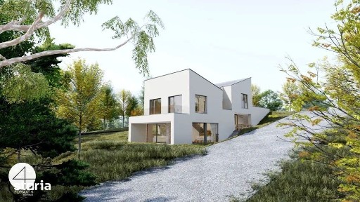 Casa moderna cu panorama superba, design contemporan, terase generoase