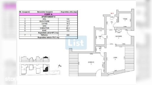 Predare finisat, apartament 2 camere