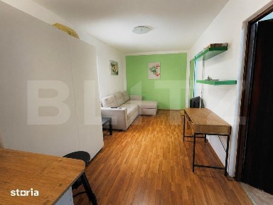 Garsoniera mobilata cu centrala proprie, zona Noua