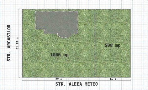 Casa 400 mp + Teren 1000 mp + Teren 500 mp [str. Arcasilor, Galati]