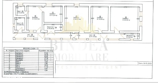 Casa individuala 4 camere- 133mp utili, teren 1052mp