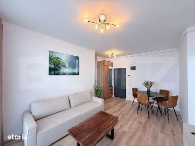 Apartament modern, la cheie, garaj, 44 mp, terasa de 11 mp, zona Centr