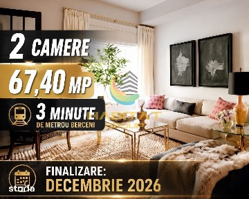 Vânzare apartament 2 camere 67.40 mp | Metrou Berceni | Popești Leorde