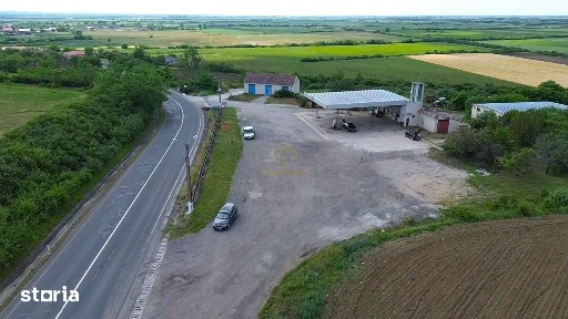 Stație Carburanți De Vânzare| 18.000 mp teren | Hale | Front la E81