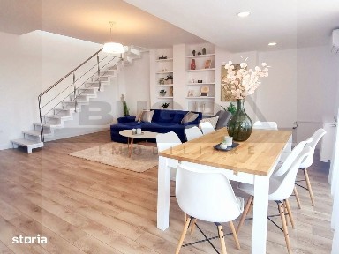Penthouse superb pe 2 nivele, orientat E-V, cartier Buna ziua