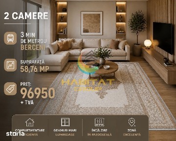 Vânzare Apartament 2 camere 58 mp | Metrou Berceni | Popești Leordeni